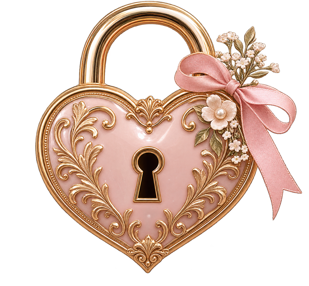 Heart-shaped lock